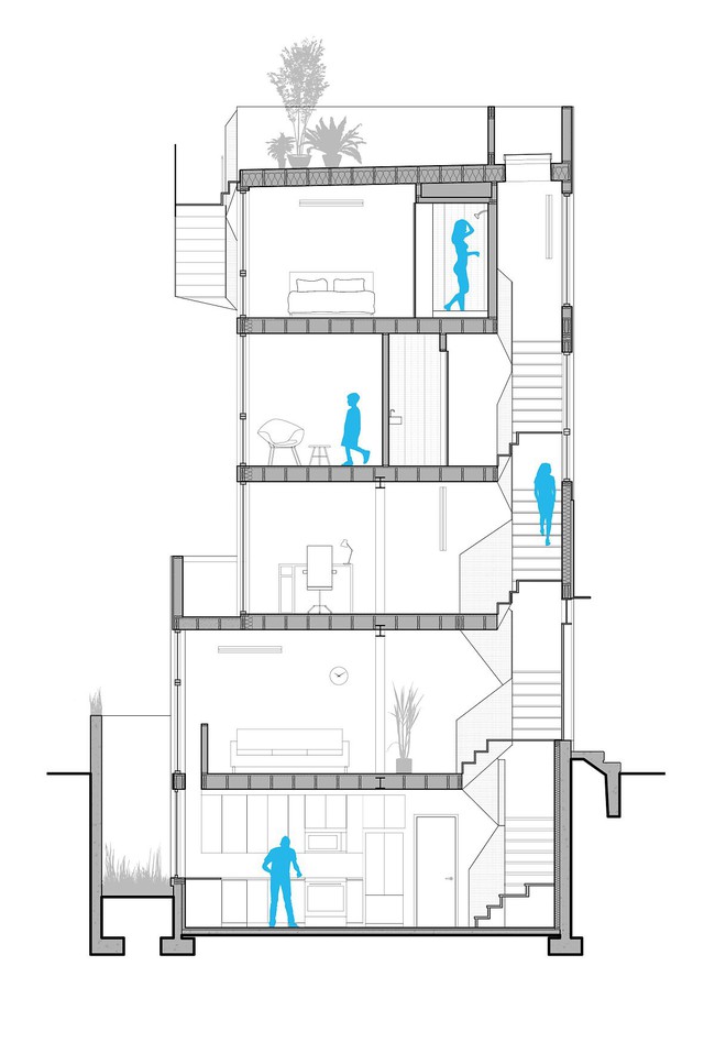 Ngôi nhà 32m² thiết kế như tòa cao ốc mini khiến ai nấy đều trầm trồ - Ảnh 13. Ngôi nhà 32m² thiết kế như tòa cao ốc mini khiến ai nấy đều trầm trồ - Ảnh 13.