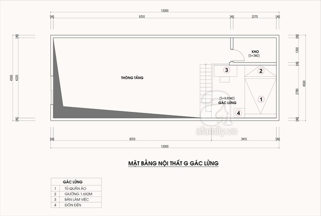 Tư vấn thiết kế cải tạo nhà cấp 4 có diện tích 54m², vừa kinh doanh vừa để ở cho gia đình 4 người - Ảnh 2.