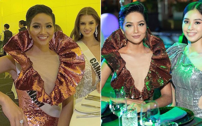 Áp dụng chiêu cũ tại Miss Universe, HHen Niê trội bật hơn hẳn Tiểu Vy trong một khung hình - Ảnh 6.
