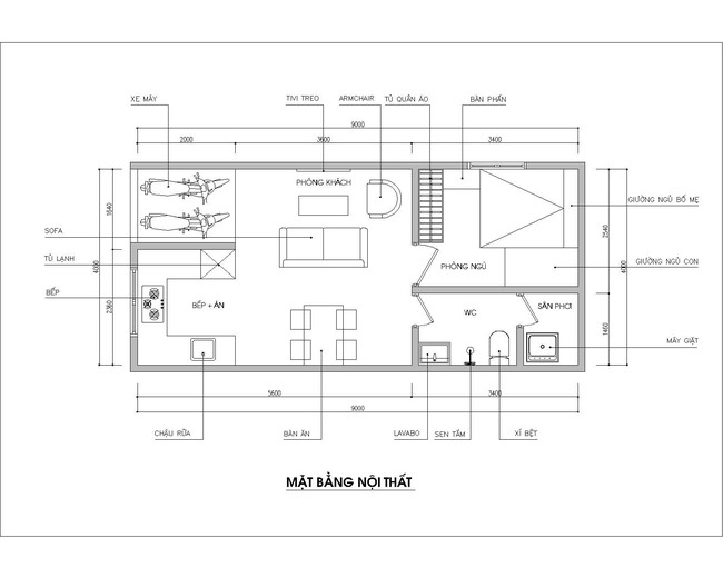 Tư vấn thiết kế nhà cấp 4 diện tích 36m² cho đôi vợ chồng trẻ có kinh phí hạn hẹp - Ảnh 1.