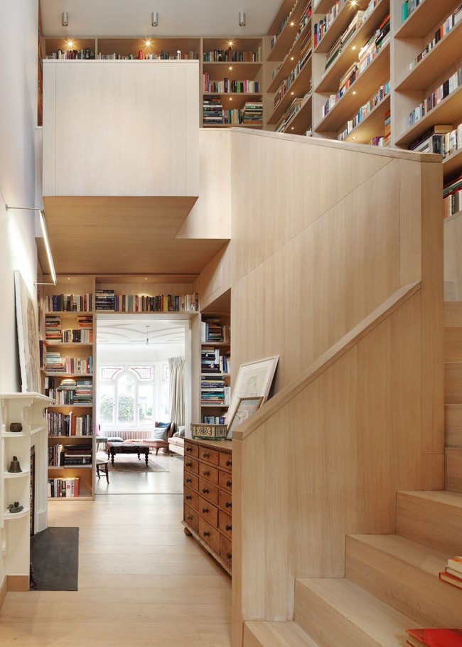 Tận dụng cầu thang thành tủ sách đang trở thành xu hướng, có thiết kế khiến giới mộ điệu phải ngạc nhiên vì sự hoành tráng đến không tưởng - Ảnh 5.