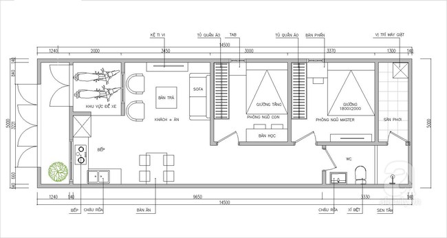 Tư vấn thiết kế nhà cấp 4 đầy đủ tiện nghi và tiện lợi cho gia đình 3 thế hệ - Ảnh 1.