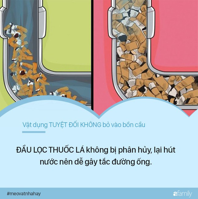 Mẹo vặt: 8 thứ tuyệt đối không được vứt vào bồn cầu vì cực kỳ nguy hiểm, nếu ngoan cố có ngày nhà sẽ ngập nước thải - Ảnh 6. Mẹo vặt: 8 thứ tuyệt đối không được vứt vào bồn cầu vì cực kỳ nguy hiểm, nếu ngoan cố có ngày nhà sẽ ngập nước thải - Ảnh 6.