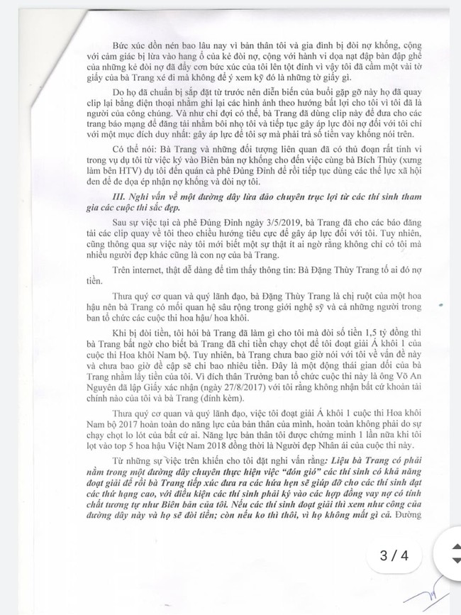 Người đẹp nhân ái Thùy Tiên gửi đơn tố cáo chị gái Hoa hậu Đặng Thu Thảo nằm trong đường dây lừa đảo thí sinh thi nhan sắc - Ảnh 5.