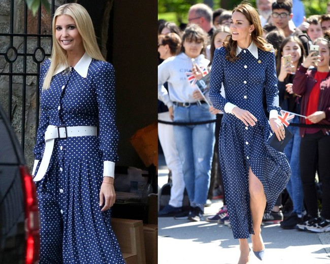 Lần diện đồ cũ này của Công nương Kate quá đặc biệt: Đụng hàng với ái nữ Tổng thống Trump và giống đến 80% váy của mẹ chồng - Ảnh 6.