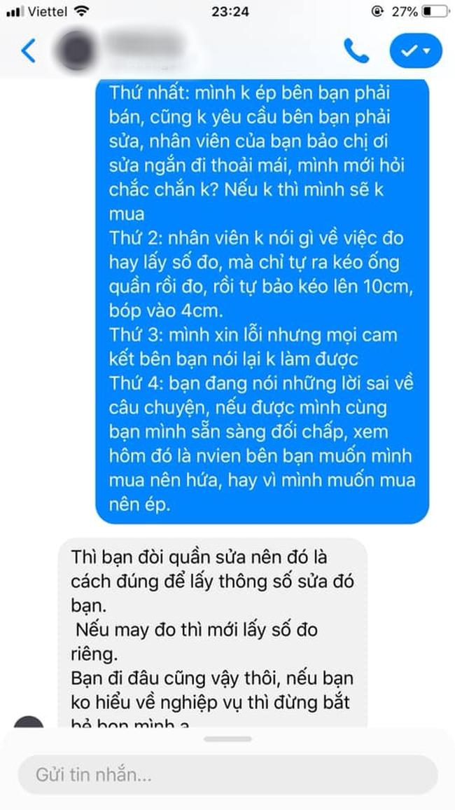 Đăng bài thanh minh khi bị khách mua quần bóc mẽ, chủ shop càng khiến dân mạng sôi máu thêm vì thái độ này - Ảnh 3.