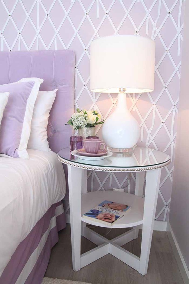 Tr&aacute;i tim lạc nhịp trước căn ph&ograve;ng ngủ mang sắc t&iacute;m mộng mơ - Ảnh 7.