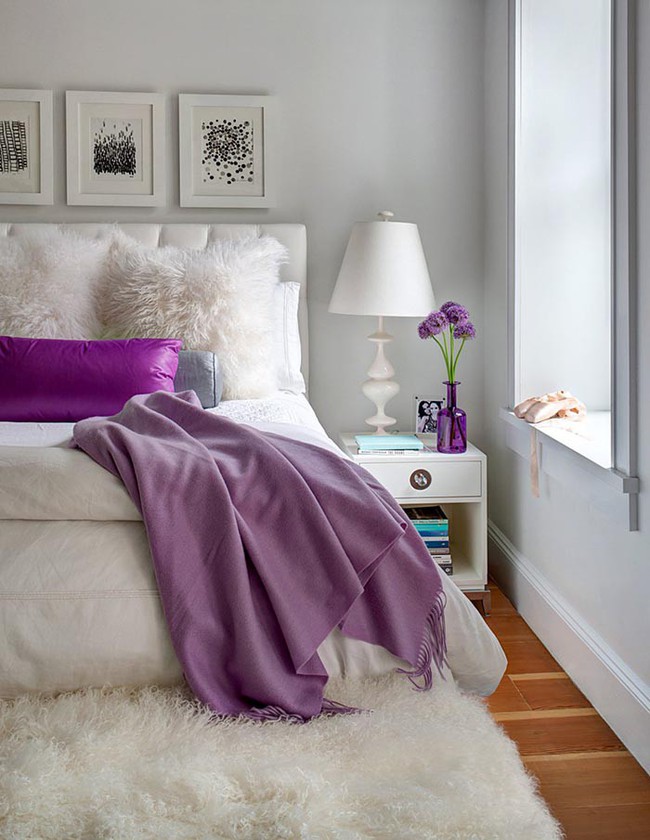 Tr&aacute;i tim lạc nhịp trước căn ph&ograve;ng ngủ mang sắc t&iacute;m mộng mơ - Ảnh 13.