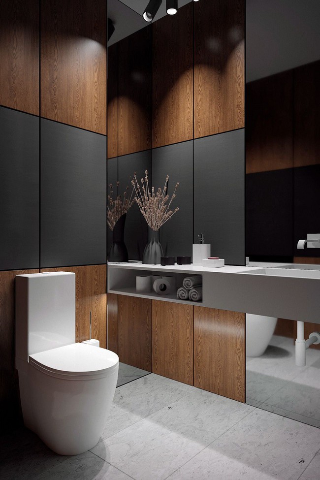 Các ý tưởng tuyệt vời dành cho bạn để truyền nguồn cảm hứng thiết kế một không gian nhà vệ sinh cho khách đẹp-độc-lạ - Ảnh 4.