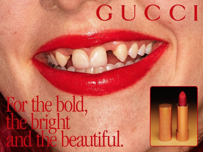 Bạn không nhìn nhầm, đây là ảnh quảng cáo son mới của Gucci! - Ảnh 1.