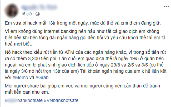 Xôn xao nhiều người bị mất tiền trong tài khoản. - Ảnh 1.