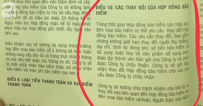 Những điều khoản khách hàng cho rằng bất hợp lý