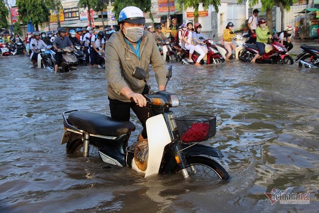 Đưa con đi học từ 5 rưỡi sáng, người Cần Thơ ngao ngán bơi trong biển nước - Ảnh 17.