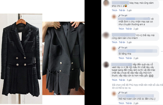 Hớn hở bỏ tận 24 triệu đặt may 3 bộ váy của thương hiệu nổi tiếng, cô gái Hà Nội nhận &quot;quả đắng&quot; khi shop may sai mẫu còn chối lỗi trắng trợn - Ảnh 6.