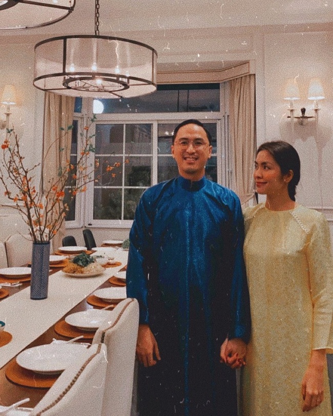Tăng Thanh Hà khoe nhan sắc đẹp mặn mà bên cạnh ông xã Louis Nguyễn trong bữa tiệc nhân ngày 29 Tết của &quot;gia đình triệu đô&quot;  - Ảnh 2.