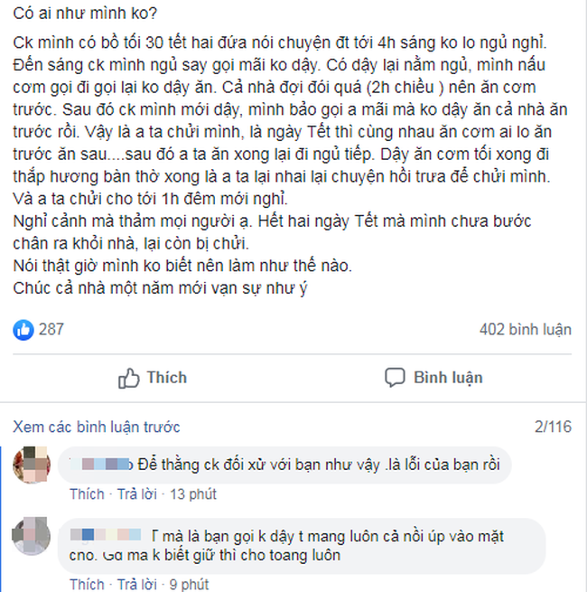 Cô vợ tố chồng nói chuyện với bồ cả đêm 30 Tết, hạch sách, hành vợ đủ kiểu nhưng hội chị em lại phát hiện ra chi tiết &quot;đắt giá&quot; - Ảnh 1.