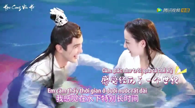 "Tam sinh tam thế Chẩm thượng thư": Địch Lệ Nhiệt Ba ch&ecirc; bai Cao Vỹ Quang, bị sặc nước hơn 10 lần cực đ&aacute;ng thương  - Ảnh 8.