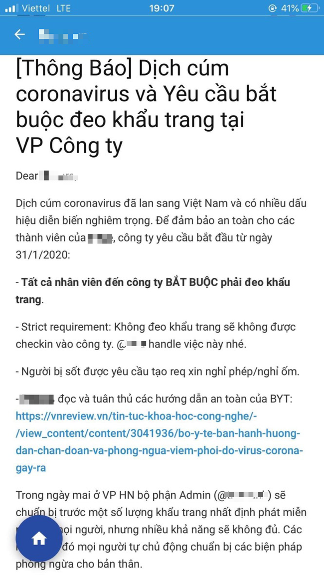 Các doanh nghiệp đang tích cực ứng phó với dịch cúm Corona: Cấm check-in nếu không đeo khẩu trang, yêu cầu nhân viên làm khảo sát tình trạng sức khỏe - Ảnh 1.