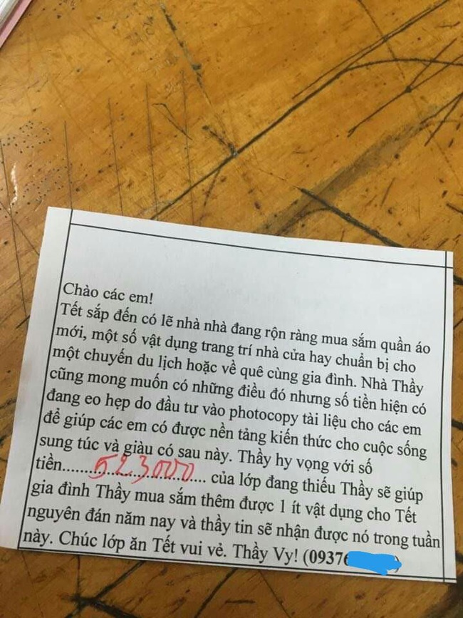 Thầy giáo bỗng dưng viết tâm thư kể chuyện sắm Tết nhất với học sinh nhưng mục đích sau đó mới khiến ai nấy sửng sốt - Ảnh 1.