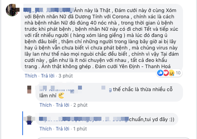 Đám cưới theo phong cách dị chưa từng có giữa “bão virus Corona”, hàng xóm tiết lộ lễ thành hôn diễn ra ngay gần nhà cô gái dương tính với virus ở Thanh Hóa - Ảnh 2.