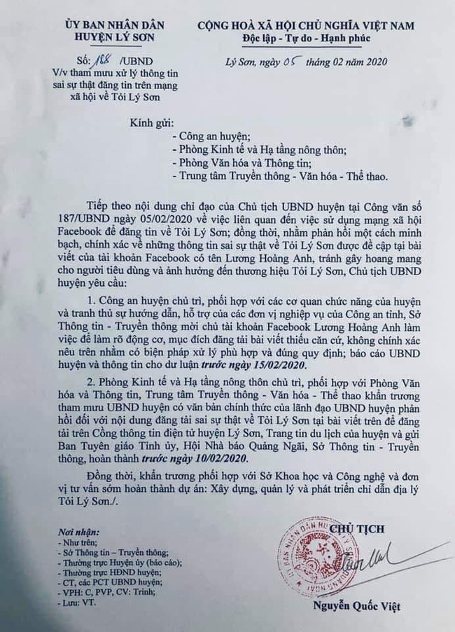 Vợ cũ diễn viên Huy Khánh tung tin đồn thất thiệt về tỏi Lý Sơn, công an đã vào cuộc  - Ảnh 4.