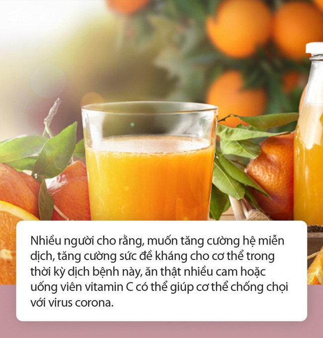 Uống nước cam hay uống nhiều viên vitamin C có giúp chống được virus corona không? - Ảnh 1.