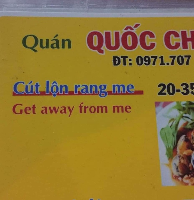 Cười đau bụng với menu tiếng Anh bá đạo made by chị Google, 99% không biết &quot;get away from me&quot; là món gì - Ảnh 13.