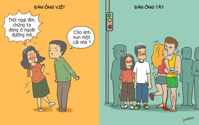 Tranh vui: Khác biệt khi hẹn hò với đàn ông Tây và đàn ông Việt - Ảnh 1.