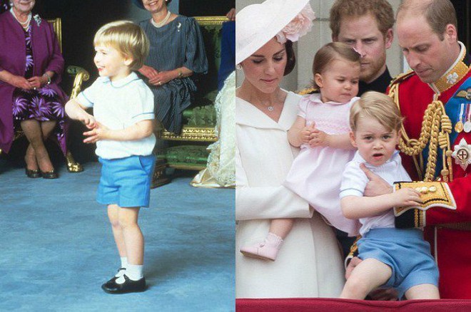 Hoàng tử và Công chúa nhà Kate thỉnh thoảng còn diện lại đồ của bố William hay chú Harry từng mặc 30 năm trước - Ảnh 3.