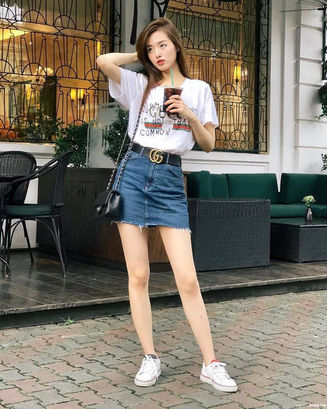 Kỳ Duyên, Khánh Linh The Face đọ hàng hiệu trong street style tuần qua - Ảnh 9.