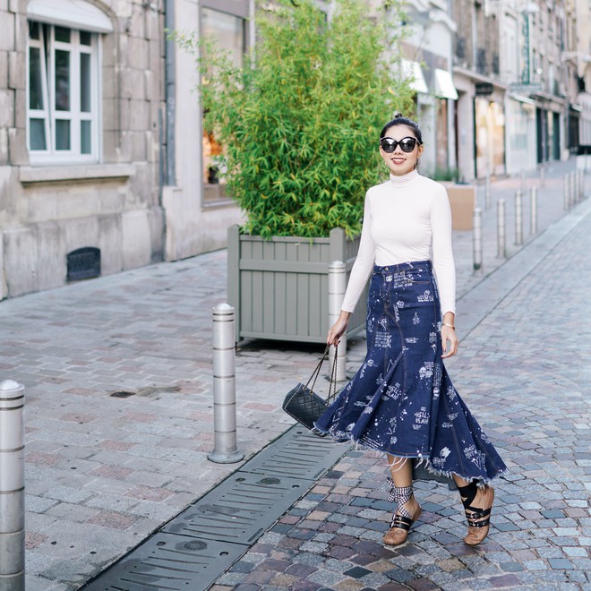 Muốn diện áo khoác kẻ thật đẹp, ắt hẳn bạn phải nghía qua street style Châu Á tuần này rồi  - Ảnh 6.