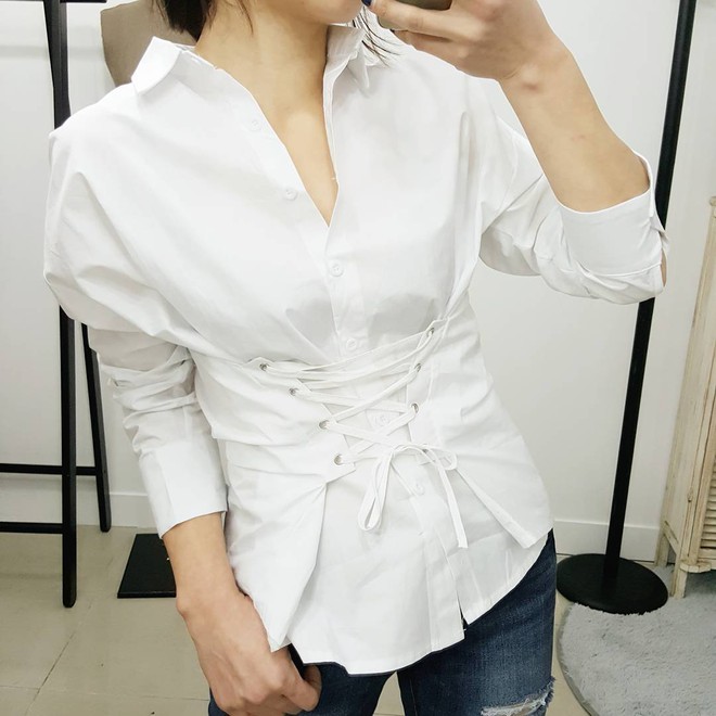 Áo liền corset – mẫu áo mới mà nàng nào mặc vào cũng eo thon tức thì - Ảnh 7.