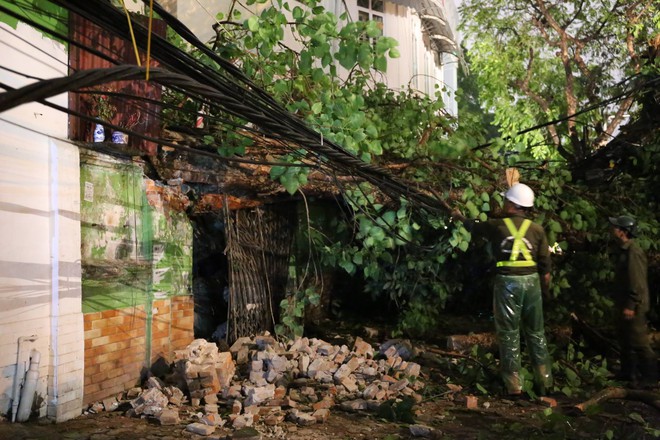 Hà Nội: Sau trận mưa lớn, cành cây cổ thụ bị gãy, rơi trúng 2 người khiến nhập viện - Ảnh 6.