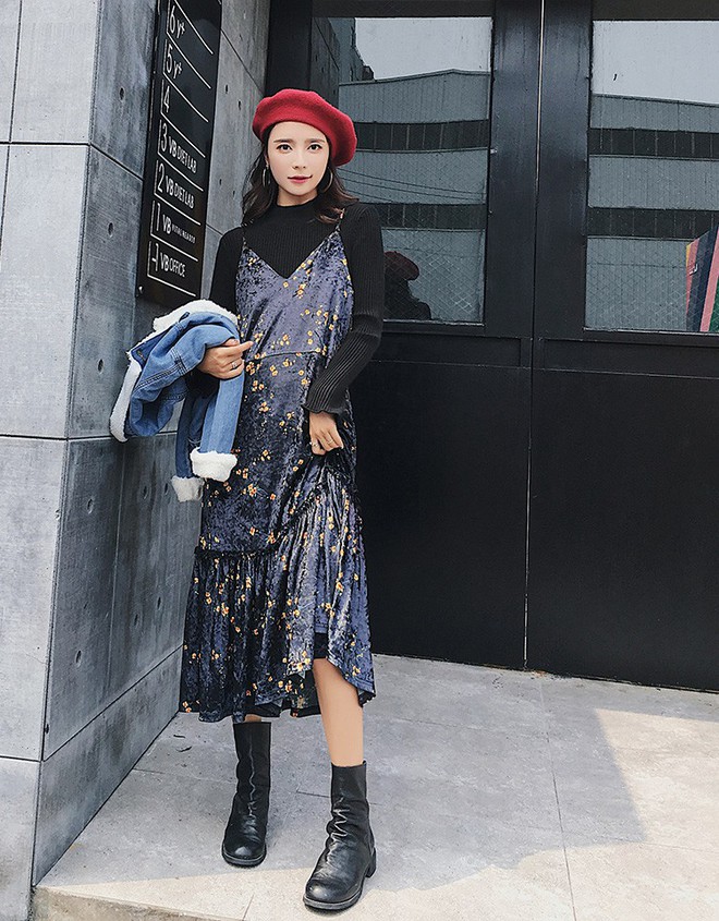 5 mẫu váy đang được các tín đồ thời trang châu Á diện nhiều nhất khi tiết trời se lạnh  - Ảnh 18.
