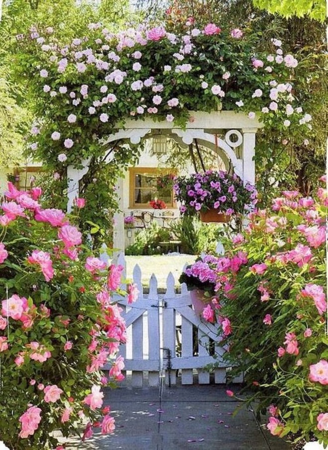 Chiêm ngưỡng vẻ đẹp lộng lẫy của những chiếc cổng nhà tràn ngập hoa - Ảnh 9.