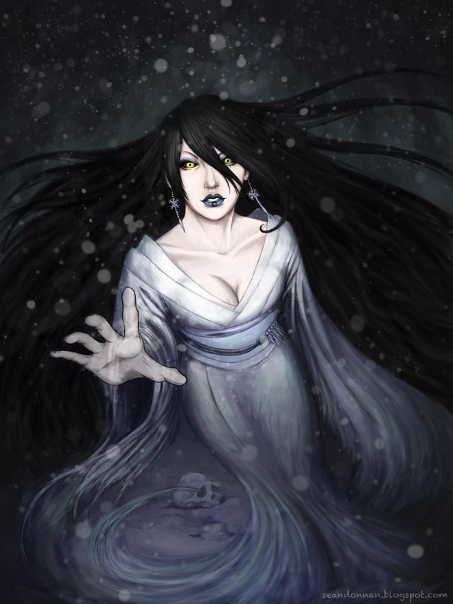 Yuki-Onna và những câu chuyện rùng rợn về ma tuyết xinh đẹp mà lạnh lùng, xuất hiện vào những ngày đông giá rét - Ảnh 7.