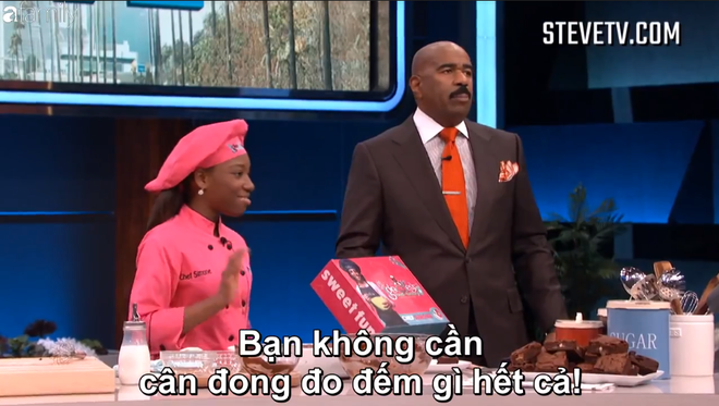 Cô bé 12 tuổi sáng tạo ra công thức làm bánh độc quyền khiến Steve Harvey phát cuồng - Ảnh 9.