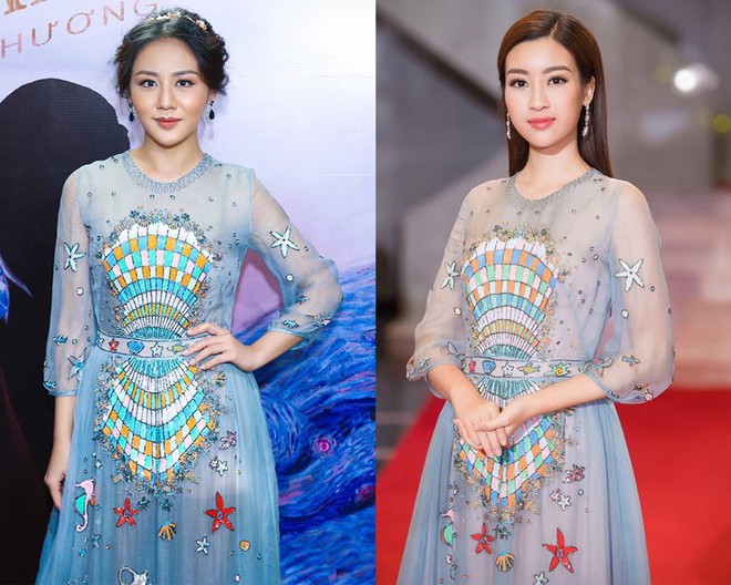 Đụng hàng váy với Hoa hậu Đỗ Mỹ Linh, nhưng Văn Mai Hương lại già hơn hẳn vì chọn nhầm phụ kiện kiểu... quý bà - Ảnh 8.