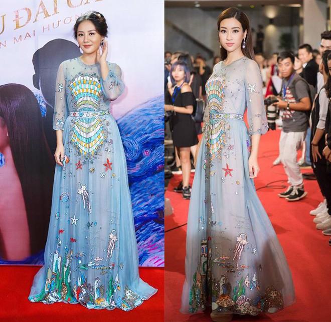 Đụng hàng váy với Hoa hậu Đỗ Mỹ Linh, nhưng Văn Mai Hương lại già hơn hẳn vì chọn nhầm phụ kiện kiểu... quý bà - Ảnh 7.