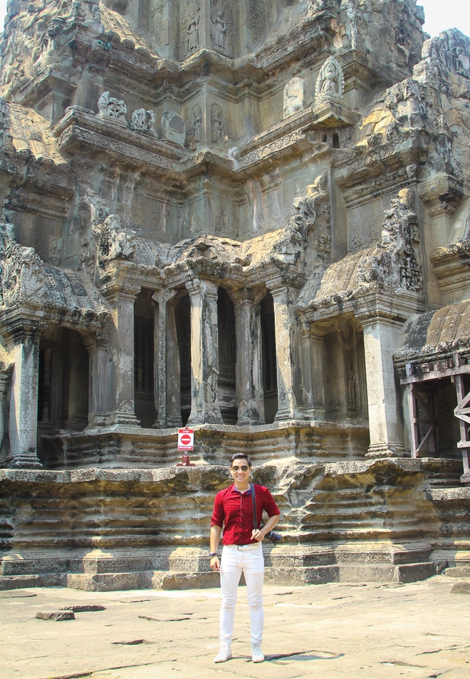 Nguyên Khang thích thú du lịch bụi, lê la vỉa hè ở Campuchia - Ảnh 5.