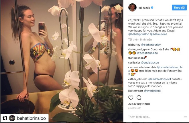 Vừa nhận diễn show Victorias Secret 2017, Behati lại phải xin nghỉ vì bụng bầu đã vượt mặt - Ảnh 3.