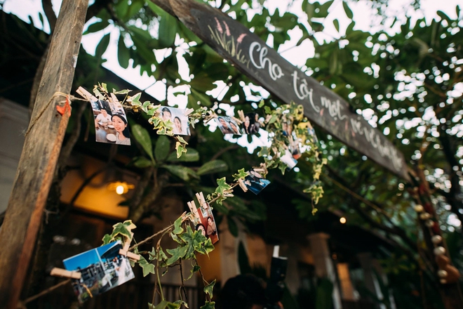 Cặp đôi Việt kiều đem nơm cá, quang gánh, xích lô kiểu xin một vé đi tuổi thơ vào tiệc cưới sang chảnh - Ảnh 7.