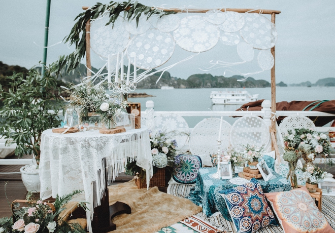 Đám cưới du thuyền đẹp mơ màng giữa sóng nước Hạ Long của cô dâu Philippines không ngại chủ động tìm kiếm tình yêu - Ảnh 5.