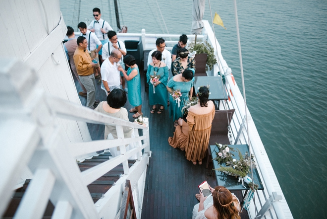 Đám cưới du thuyền đẹp mơ màng giữa sóng nước Hạ Long của cô dâu Philippines không ngại chủ động tìm kiếm tình yêu - Ảnh 17.