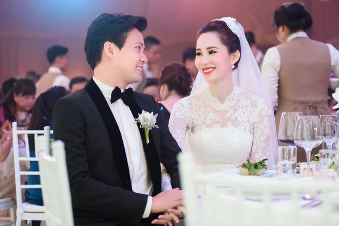 Cận cảnh lễ cưới đẹp như cổ tích của Hoa hậu Đặng Thu Thảo và đại gia Nguyễn Trung Tín - Ảnh 9.