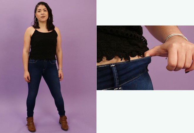 6 cô nàng này đã thử chiếc quần jeans được quảng cáo là vừa mọi kích cỡ, và kết quả nhận được thật bất ngờ  - Ảnh 5.