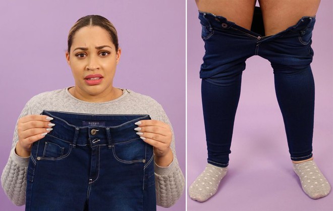6 cô nàng này đã thử chiếc quần jeans được quảng cáo là vừa mọi kích cỡ, và kết quả nhận được thật bất ngờ  - Ảnh 6.