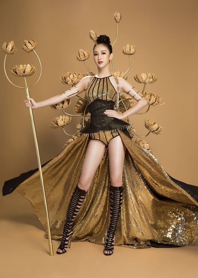 Hà Thu đẹp lộng lẫy bên bộ trang phục dân tộc lạ mắt tại Miss Earth 2017 - Ảnh 7.