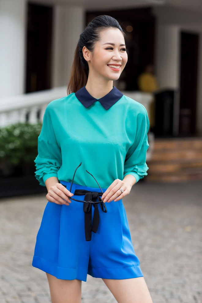 Hoa hậu Dương Thùy Linh rạng rỡ khoe vóc dáng ngày càng tươi trẻ  - Ảnh 4.