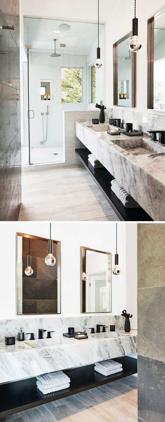Thiết kế kệ mở giúp phòng tắm gia đình trở nên hoàn hảo đến khó tin - Ảnh 3.